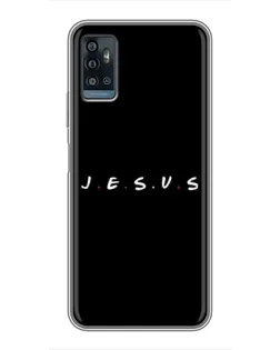 Чехол для ZTE Blade A71 с картинкой «Точки веры J.E.S.U.S.»