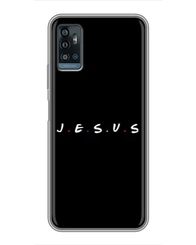 Чехол для ZTE Blade A71 с картинкой «Точки веры J.E.S.U.S.»
