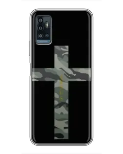 Чехол для ZTE Blade A71 с картинкой «Милитари Крест»