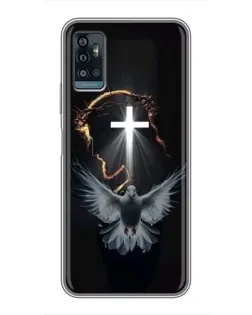 Чехол для ZTE Blade A71 с картинкой «Голубь и Свет»