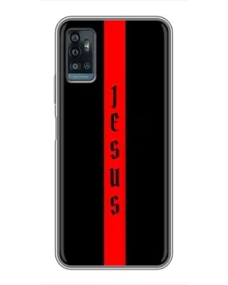 Чехол для ZTE Blade A71 с картинкой «Красная линия веры»