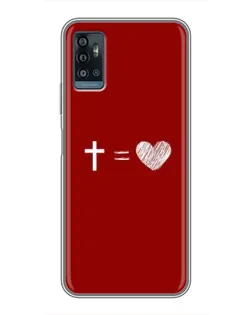 Чехол для ZTE Blade A71 с картинкой «Уравнение любви»