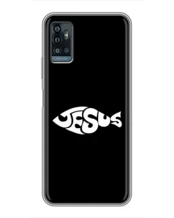 Чехол для ZTE Blade A71 с картинкой «Рыба Jesus»
