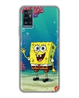 Чехол для ZTE Blade A71 с картинкой «Подводный привет»