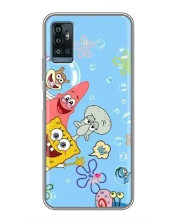 Чехол для ZTE Blade A71 с картинкой «Веселые пузырьки»