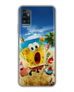 Чехол для ZTE Blade A71 с картинкой «Развлечения на пляже»