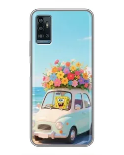Чехол для ZTE Blade A71 с картинкой «Автомобильное путешествие»