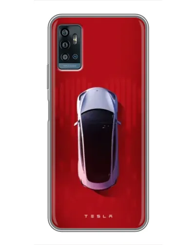 Чехол для ZTE Blade A71 с картинкой «Tesla Top View»