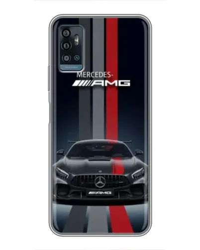Чехол для ZTE Blade A71 с картинкой «Mercedes — белый карбон» Чехол для ZTE Blade A71 с картинкой «Mercedes — белый карбон»
