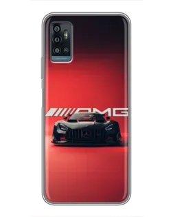 Чехол для ZTE Blade A71 с картинкой «Mercedes AMG — красная линия»