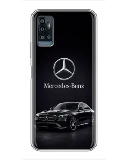 Чехол для ZTE Blade A71 с картинкой «Mercedes — решетка радиатора»