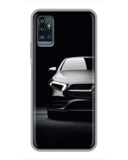 Чехол для ZTE Blade A71 с картинкой «Свет фар Mercedes»