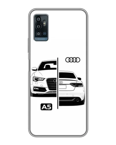 Чехол для ZTE Blade A71 с картинкой «Audi — контрастный дизайн» Чехол для ZTE Blade A71 с картинкой «Audi — контрастный дизайн»