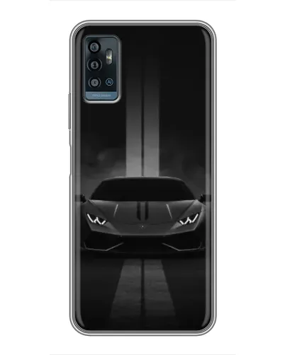 Чехол для ZTE Blade A71 с картинкой «Lamborghini симметрия дорог»