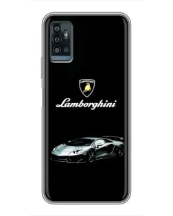 Чехол для ZTE Blade A71 с картинкой «Логотип Lamborghini классика»