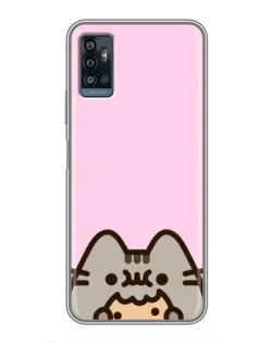 Чехол для ZTE Blade A71 с картинкой «Pusheen и печенье» Чехол для ZTE Blade A71 с картинкой «Pusheen и печенье»