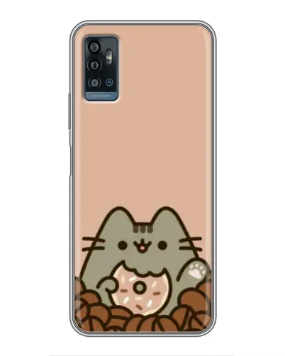 Чехол для ZTE Blade A71 с картинкой «Кофейный Пушин»