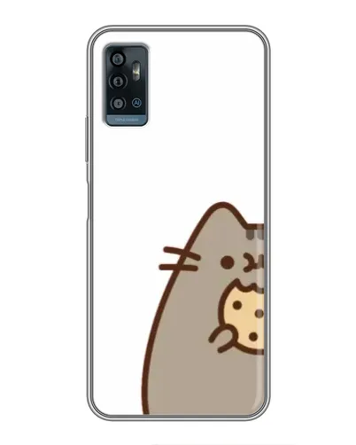 Чехол для ZTE Blade A71 с картинкой «Пушин с печеньем»