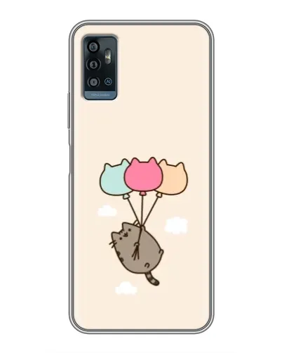 Чехол для ZTE Blade A71 с картинкой «Пушин на шариках»