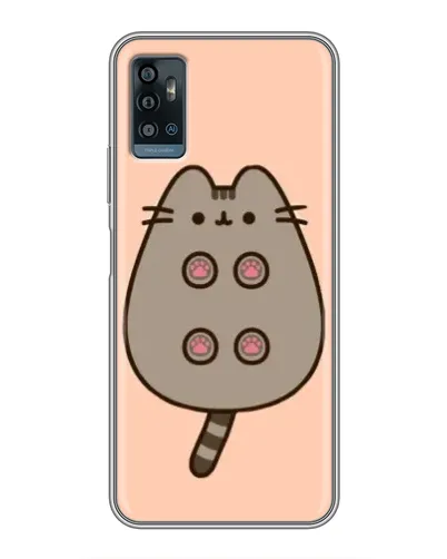 Чехол для ZTE Blade A71 с картинкой «Пушин пузиком кверху»