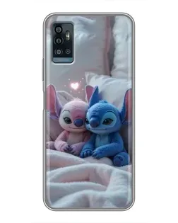 Чехол для ZTE Blade A71 с картинкой «Плюшевые Стич Ангел» Чехол для ZTE Blade A71 с картинкой «Плюшевые Стич Ангел»