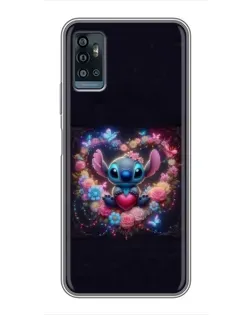 Чехол для ZTE Blade A71 с картинкой «Stitch в цветах» Чехол для ZTE Blade A71 с картинкой «Stitch в цветах»