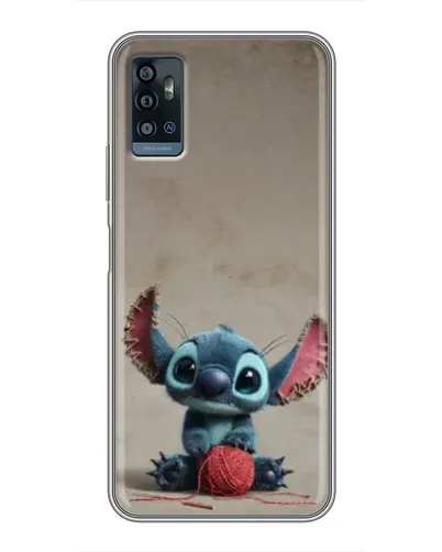 Чохол для ZTE Blade A71 з картинкою «Стіч на чоричневому фоні»