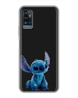 Чехол для ZTE Blade A71 с картинкой «Стич на черном» Чехол для ZTE Blade A71 с картинкой «Стич на черном»