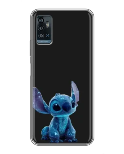 Чохол для ZTE Blade A71 з картинкою «Стіч на чорному»