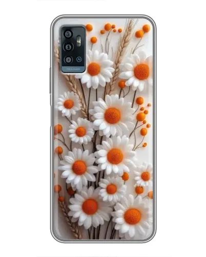 Чехол для ZTE Blade A71 с картинкой «Белые сухоцветы» Чехол для ZTE Blade A71 с картинкой «Белые сухоцветы»
