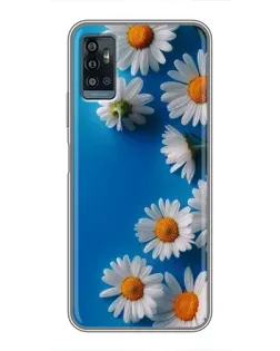 Чехол для ZTE Blade A71 с картинкой «Белоснежные маргаритки»