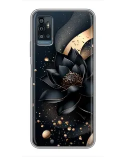 Чехол для ZTE Blade A71 с картинкой «Черный лотос»
