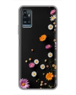 Чехол для ZTE Blade A71 с картинкой «Цветочная композиция»