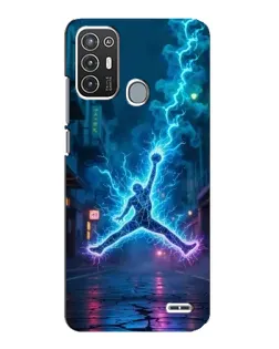 Чохол для ZTE Blade A72 з картинкою «Jordan Gold Jumpman»
