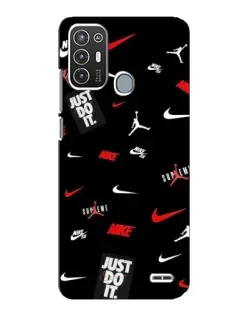 Чохол для ZTE Blade A72 з картинкою «Nike Mix Pattern»