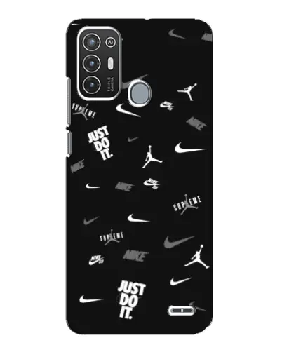 Чохол для ZTE Blade A72 з картинкою «Nike Black Pattern» Чохол для ZTE Blade A72 з картинкою «Nike Black Pattern»