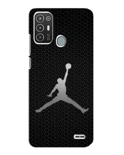 Чохол для ZTE Blade A72 з картинкою «Jordan Dark Carbon»