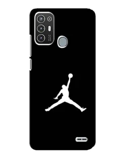 Чохол для ZTE Blade A72 з картинкою «Jordan Silhouette»