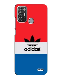 Чехол для ZTE Blade A72 с картинкой «Ретро блоки Adidas»