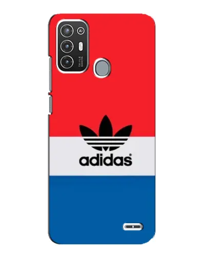 Чехол для ZTE Blade A72 с картинкой «Ретро блоки Adidas»