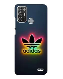 Чехол для ZTE Blade A72 с картинкой «Неоновый Adidas»