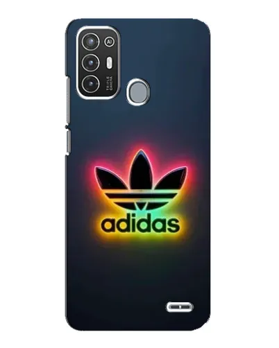 Чехол для ZTE Blade A72 с картинкой «Неоновый Adidas»