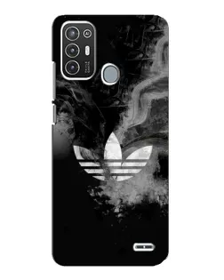 Чехол для ZTE Blade A72 с картинкой «Абстрактный дым Adidas»