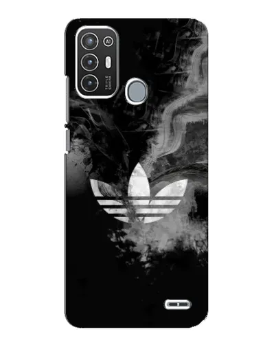 Чехол для ZTE Blade A72 с картинкой «Абстрактный дым Adidas»