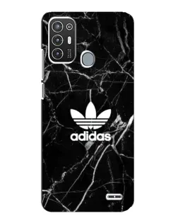 Чехол для ZTE Blade A72 с картинкой «Белый мрамор Adidas»