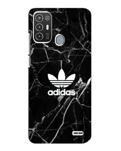 Чехол для ZTE Blade A72 с картинкой «Белый мрамор Adidas»
