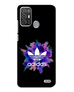 Чехол для ZTE Blade A72 с картинкой «Взрыв красок Adidas»
