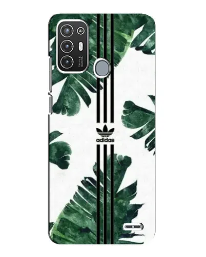 Чехол для ZTE Blade A72 с картинкой «Пальмовые листья адидас»