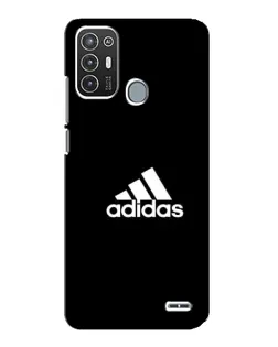 Чехол для ZTE Blade A72 с картинкой «Черная классика Adidas»