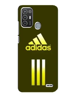 Чехол для ZTE Blade A72 с картинкой «Оливковый градиент Adidas»